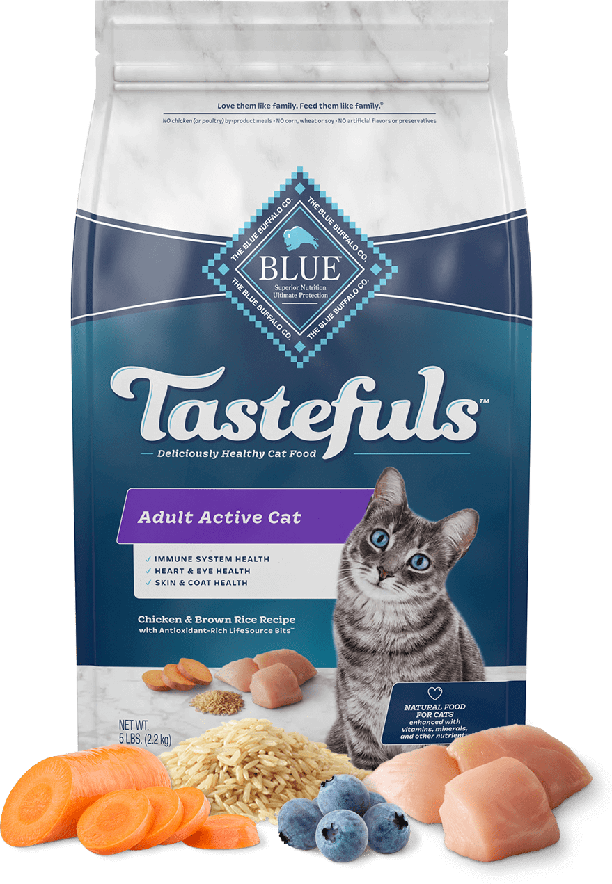 BLUE Buffalo Tastefuls Active Chicken And Brown Rice Recipe - Adult Cat (Dry)